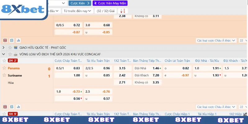 Danh sách kèo nên chơi ngay