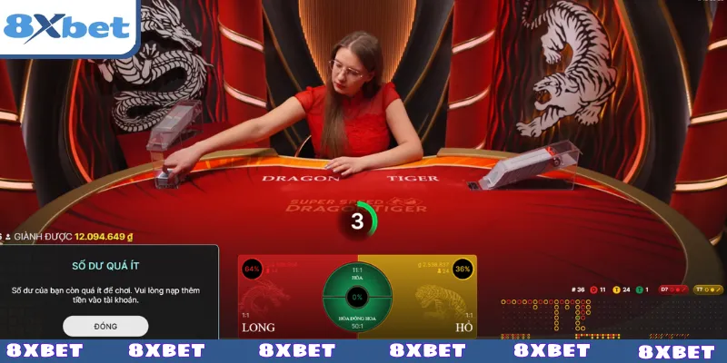 Quy trình đặt cược Rồng Hổ 8XBET