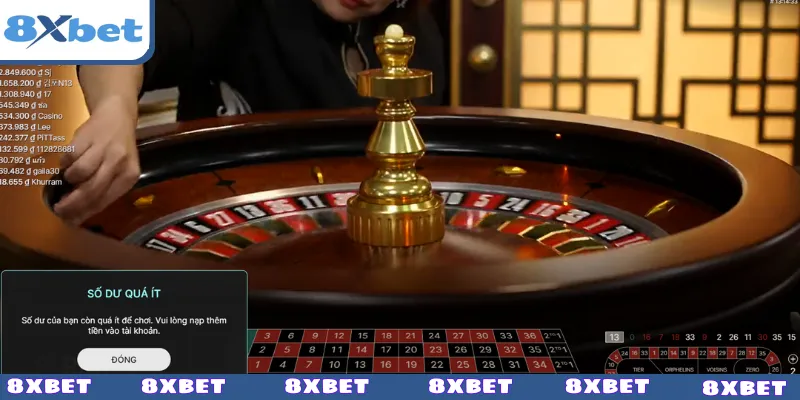 Toàn bộ cách đặt cược Roulette 8XBET