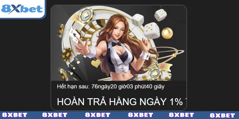 Khuyến mãi hoàn trả 8XBET dành cho casino và game bài