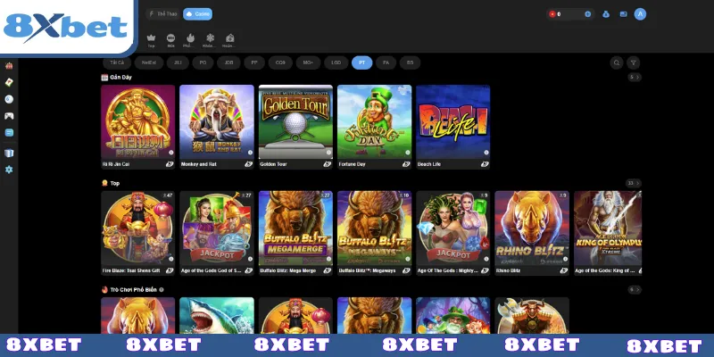 Tận hưởng đồ họa hấp dẫn của sảnh PT điện tử